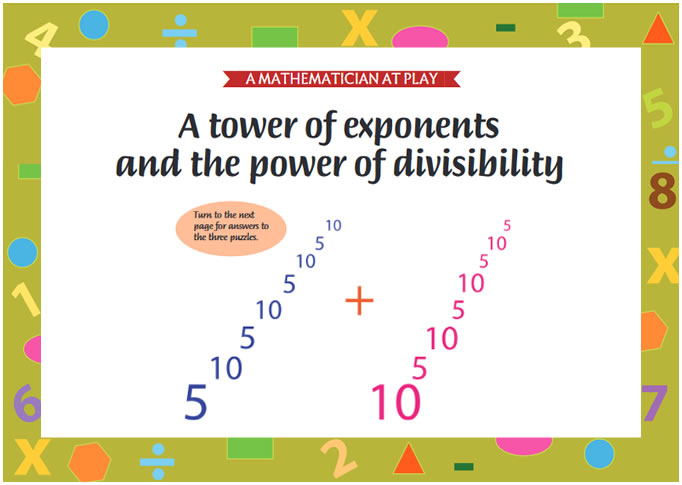 A Mathematician at Play: Puzzle 3